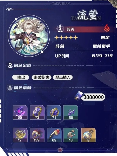 崩坏星穹铁道流萤技能2.3版揭秘！技能一览必看攻略