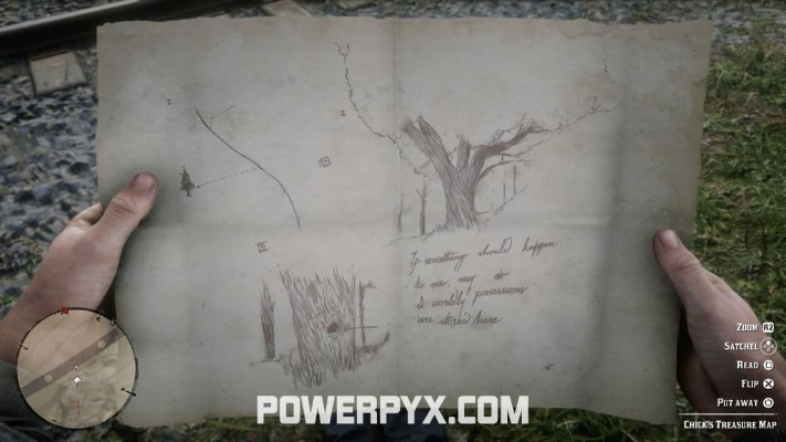 荒野大镖客2奇克藏宝图位置在哪攻略