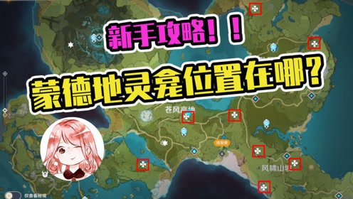 原神蒙德地灵龛全位置汇总攻略