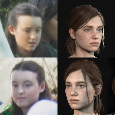 《最后生还者》第二季主演合影：小熊女+光头女主脸模揭秘！