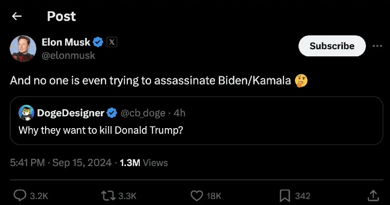 杀疯啦！育碧再怼马斯克及博主：别乱猜！