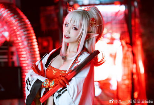 明日方舟COS夕眼神迷人，温柔可爱
