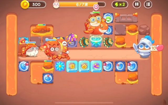 保卫萝卜4饿龙传说第49关攻略图解