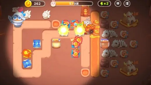 保卫萝卜4饿龙传说第8关攻略图解