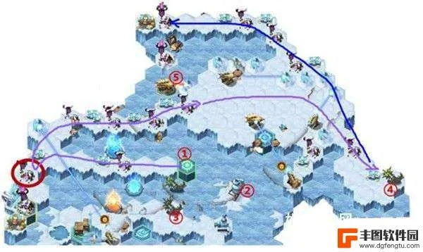 剑与远征冻风霜原攻略路线