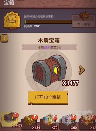 咸鱼之王宝箱周积分需求及周常活动玩法指南