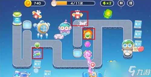 保卫萝卜4太空穿越23关满星攻略