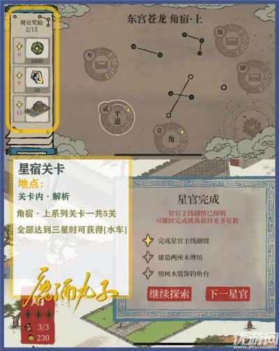 江南百景图亢宿一关攻略 大角通关秘籍