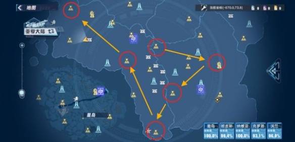 幻塔鹰巢攀登路径及折跃点导航