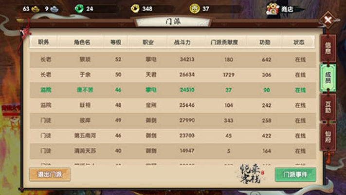 门派角色挑选秘籍：收徒选将攻略