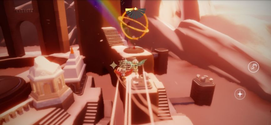 光遇霞谷彩虹蜡烛位置