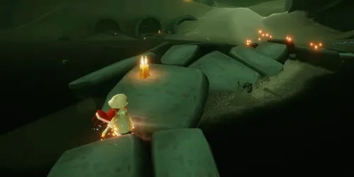 光遇霞谷彩虹蜡烛位置