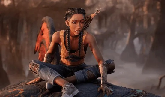 《午夜以南》Xbox主题背景：黑人女主微笑