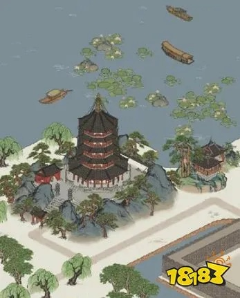 江南百景图雷峰塔脚寺庙位置