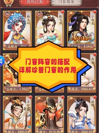 大东家门客图鉴攻略分享