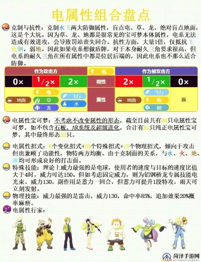 宝可梦电系料理秘籍：电系配方攻略