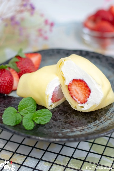 小森生活草莓班戟食谱配方及制作方法