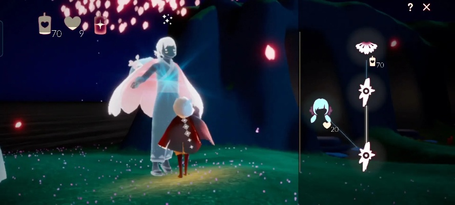 光遇花憩斗篷获取方法 樱花斗篷先祖位置