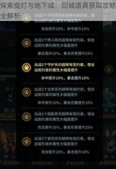 提灯与地下城回城石获取攻略