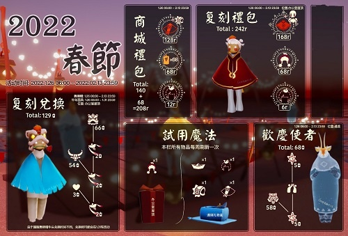 光遇春节免费装扮盘点：白嫖好礼大公开