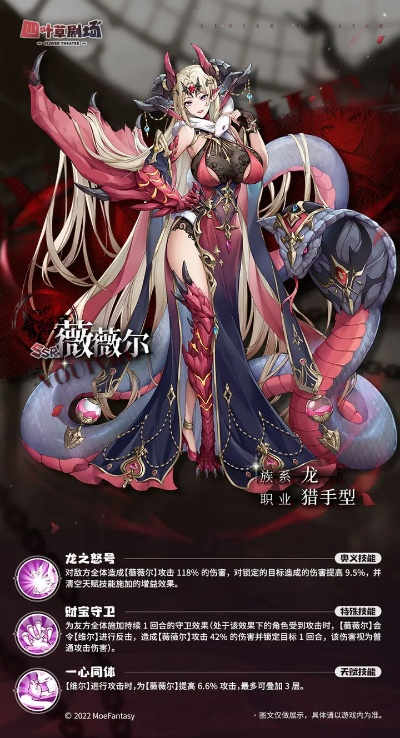 四叶草剧场卡莉娅角色属性立绘图鉴