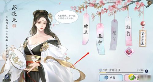 天涯明月刀手游苏夜来心仪礼物好感度提升法