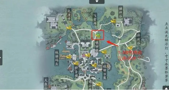 天涯明月刀手游草鱼钓点分布