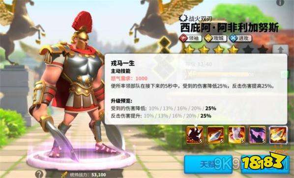 万国觉醒西庇阿最佳搭配武将