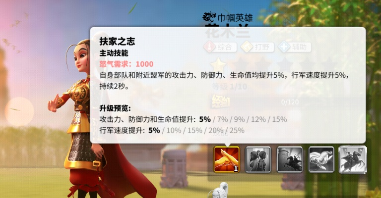 万国觉醒花木兰打野攻略：推荐打野流派加点