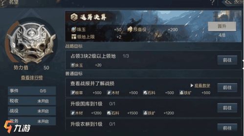 鸿图之下主公府升级攻略