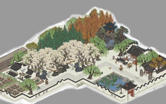 江南百景图油树林布局技巧