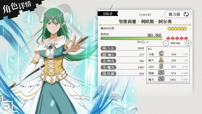 地城邂逅记忆憧憬大魔导士里维莉雅属性技能图鉴