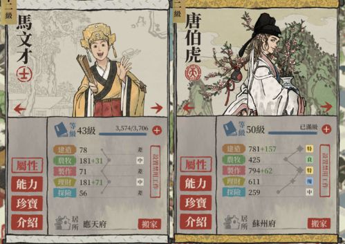 江南百景图马文才天赋解析及珍宝盘点