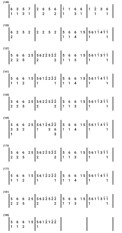 光遇最后一页弹奏方法 数字简谱