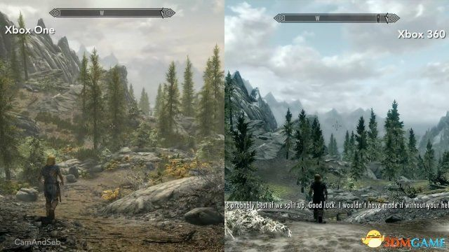 《上古卷轴4：重制版》画面升级对比