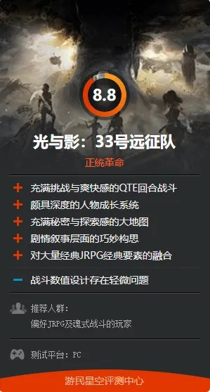 《光与影：33号远征队》画质强制开启DLSS引争议