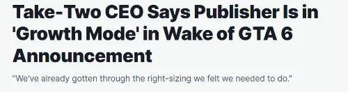 T2股价创新高！分析师：GTA6若无新内容恐引发忧虑