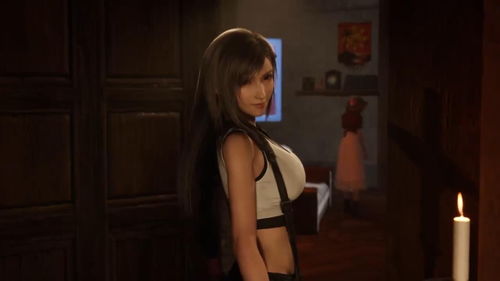 《最终幻想7：重生》黑寡妇装蒂法Mod：皮衣让蒂法更美了！