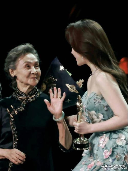 晚宴上的刘亦菲 都不知道啥是火彩的动态图