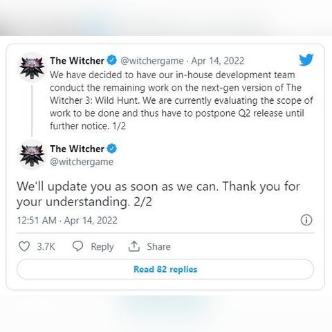 《巫师4》明晚9点半虚幻引擎活动首秀