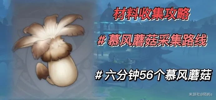 《原神》慕风蘑菇全搜集攻略：63条高效采集路线曝光
