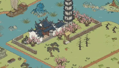 江南百景图雷峰塔寺庙揭秘：探寻神秘古刹位置