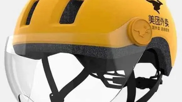 美团第100万顶智能头盔亮相：内置碰撞检测，蓝牙耳机畅玩无忧