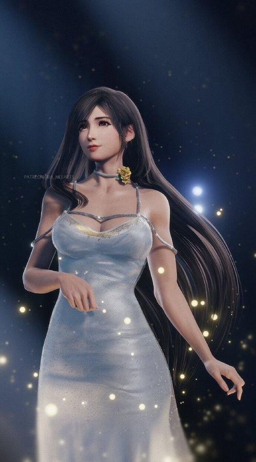 《最终幻想7》蒂法3D美图曝光！绝美3D效果，惊艳游戏界！