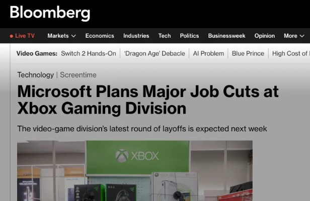 Xbox大裁员在即？千人岗位不保，玩家担忧未来