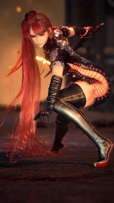 《剑星》深红之翼黑丝Mod：绝美身材，视觉盛宴！