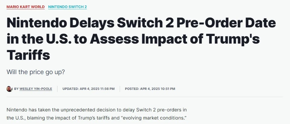 任天堂官方回应：Switch 2遭亚马逊禁售真相揭晓