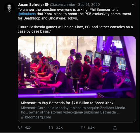 《Zenimax取消射击大作！微软高管曾盛赞，玩家热议》