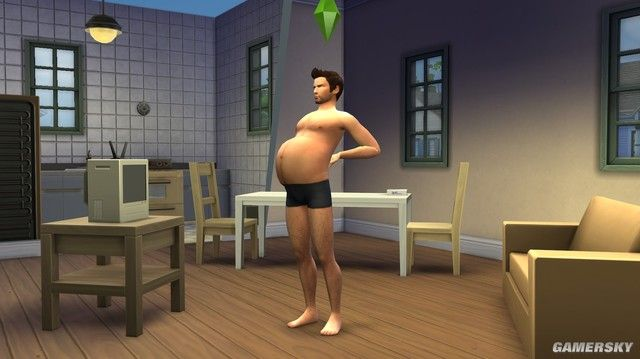 《模拟人生4》惊现集体怀孕奇观！男角色也不例外