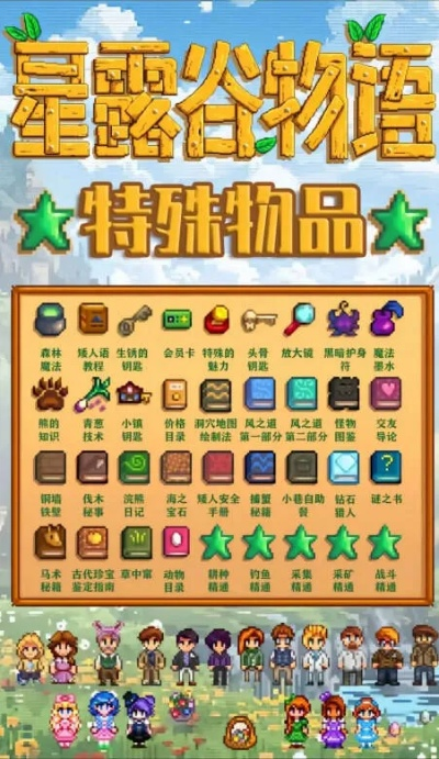 星露谷物语：独家揭秘！特殊物品与能力获取攻略